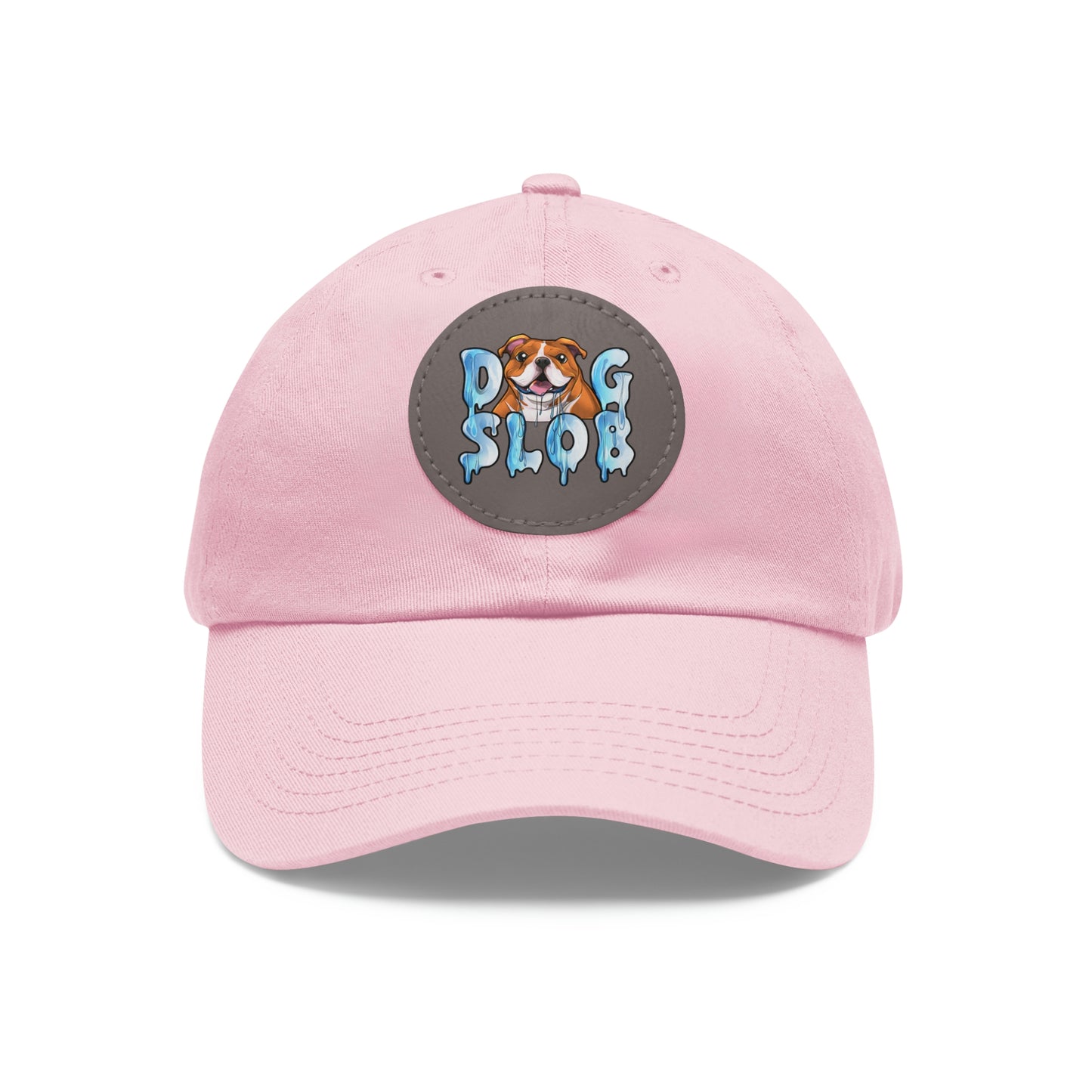 Dog Slob ® Dad Hat with Leather Patch (Round)