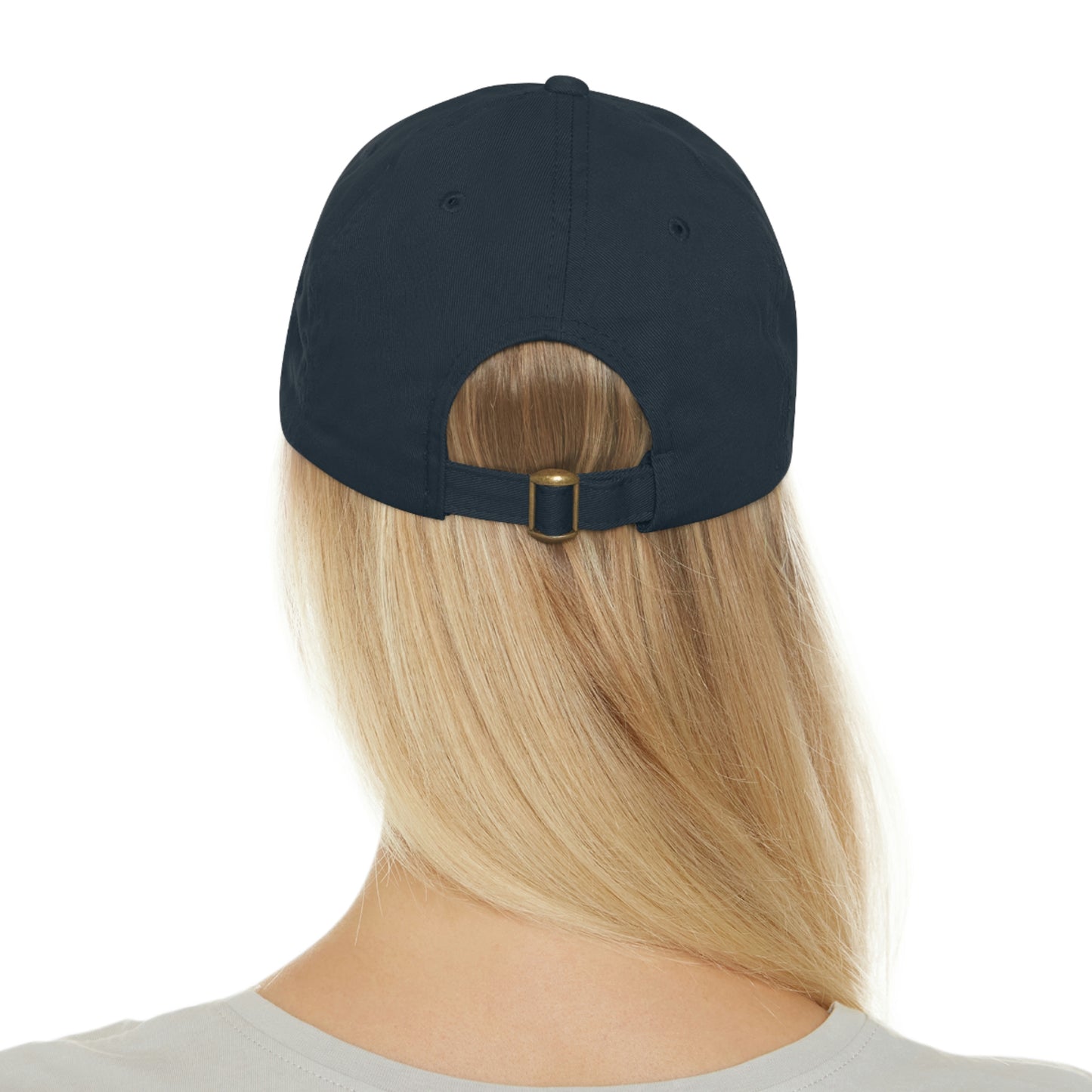 Dog Slob ® Dad Hat with Leather Patch (Round)